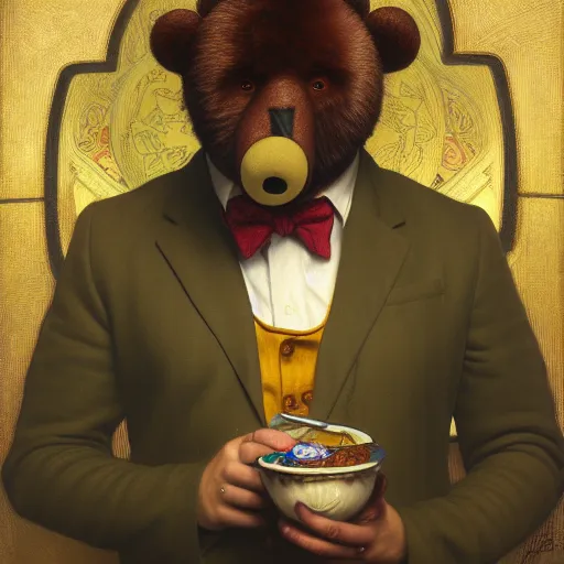 Prompt: a portrait of anthropomorphic teddy bear, smoking weed, centered, detailed, digital painting, artstation, concept art, donato giancola, Dante Gabriel Rossetti, alphonse mucha, Joseph Christian Leyendecker, WLOP, Boris Vallejo, Annie Leibovitz and Steve McCurry, David Lazar, Jimmy Nelsson, Breathtaking, 8k resolution, extremely detailed, beautiful, artistic, hyperrealistic, octane render