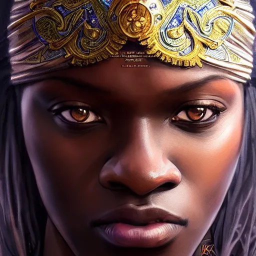 Image similar to KSI wearing a bandana, closeup, D&D style, fantasy, intricate, elegant, highly detailed, digital painting, artstation, concept art, matte, sharp focus, illustration, art by Artgerm and Greg Rutkowski and Alphonse Mucha