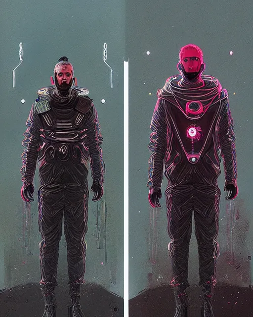 Image similar to detailed portrait atreides cyberpunk futuristic reflective coats decorated with traditional dune ornaments by ismail inceoglu dra