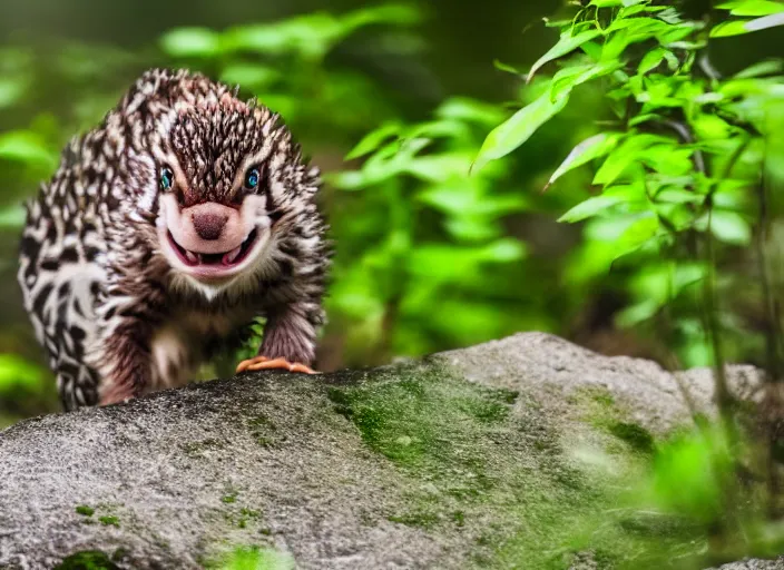 Image similar to wildlife photo of real life yoshi in the wild, 8 k, 8 5 mm f 5. 6