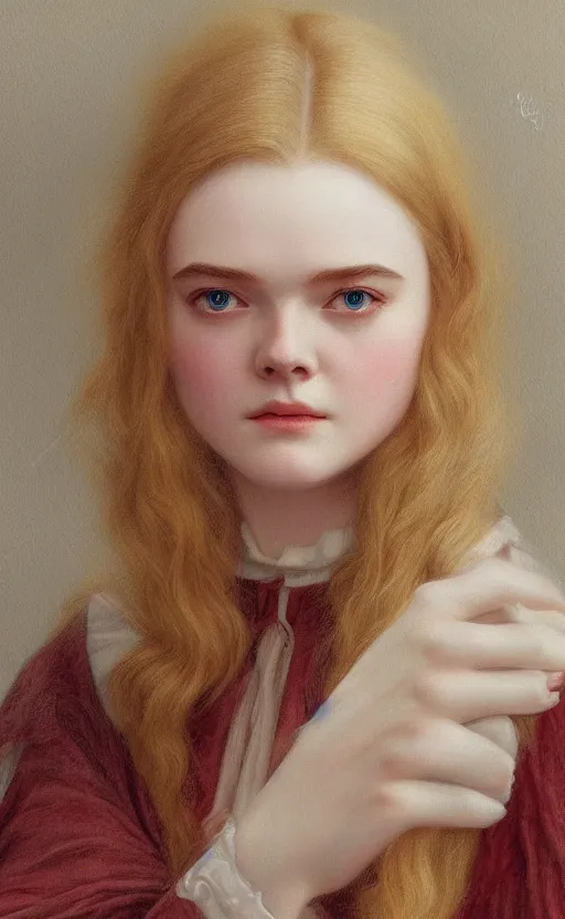 Image similar to elle fanning elle fanning elle fanning traditional corsican, intricate, highly detailed, artstation, illustration, jurgens, rutkowski, bouguereau