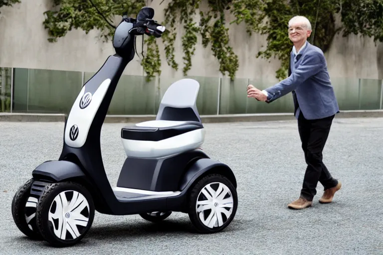 Image similar to a mobility scooter designed and produced by volkswagen