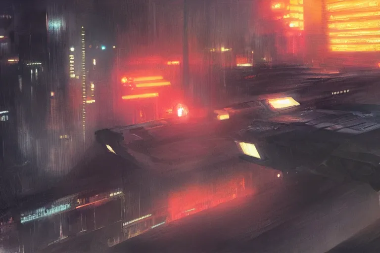 Image similar to blade runner concept art, artwork by ryan church