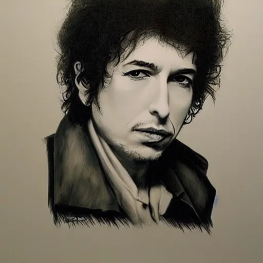 Prompt: simple yet detailed portrait bob dylan by lisa yuskavage