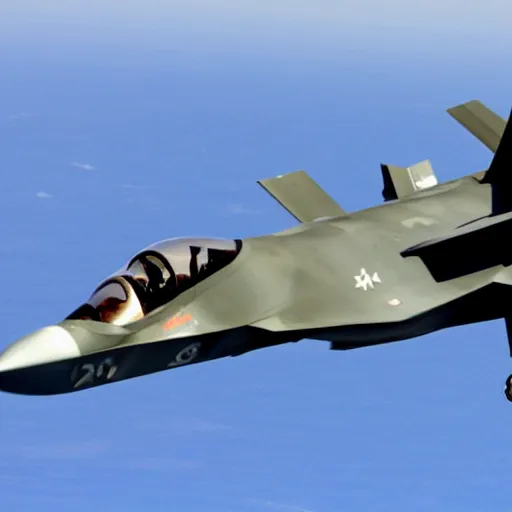 Image similar to IAI Kfir shooting a missile at an F35