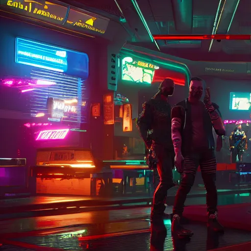 Image similar to Cyberpunk 2077 if it had two more years of development time, in-game screenshot