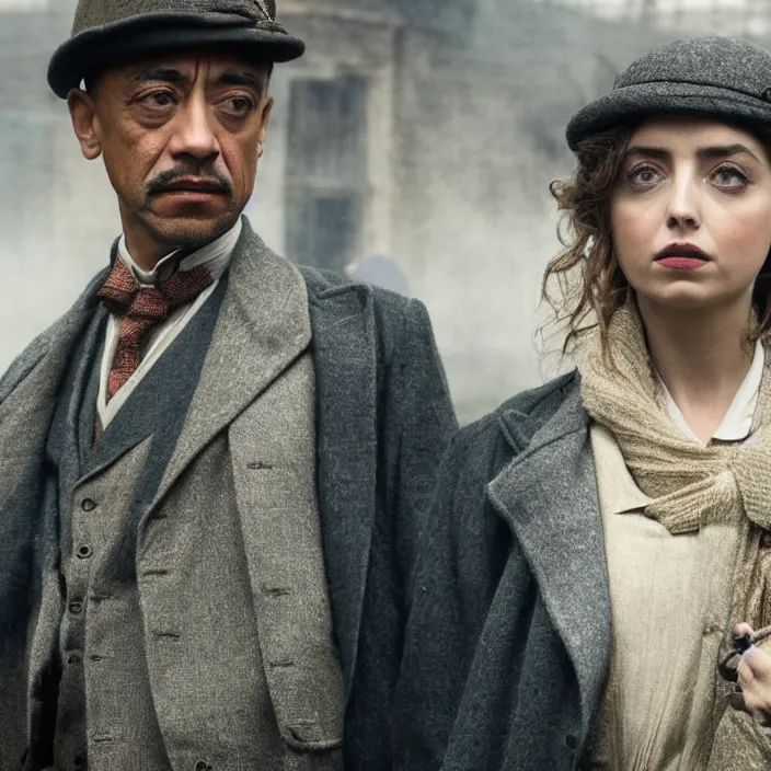 Prompt: Ana de Armas played by Giancarlo esposito in peaky blinders, 4k,
