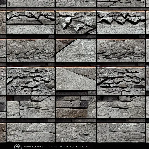 Prompt: stylized stone cladding texture by fortiche - trending on artstation and fanny vergne, michael vicente, arcane, alexandre bourlet