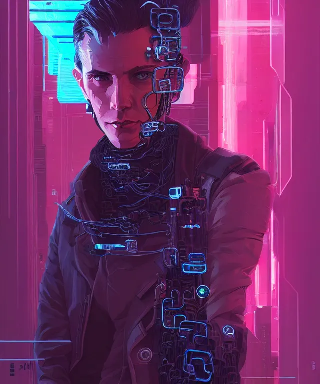 Image similar to a portrait of a male cyberpunk netrunner made of cables, fantasy, elegant, digital painting, artstation, concept art, matte, sharp focus, illustration, art by josan gonzalez