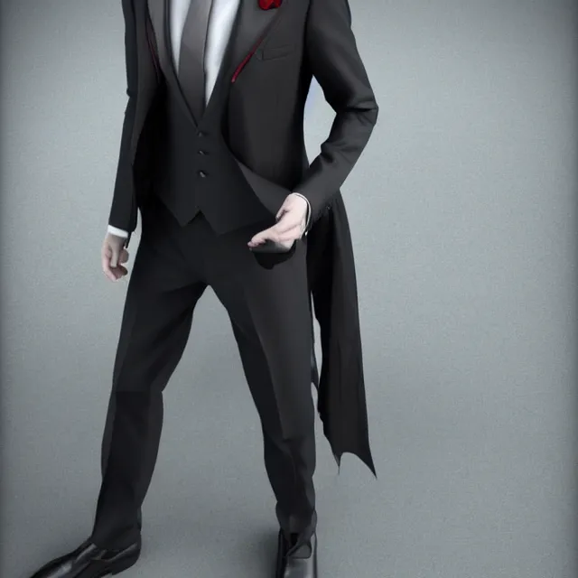 Prompt: full length photo of handsome vampire lord in suit highly detailed 8 k hdr smooth sharp focus high resolution award - winning photo photorealistic