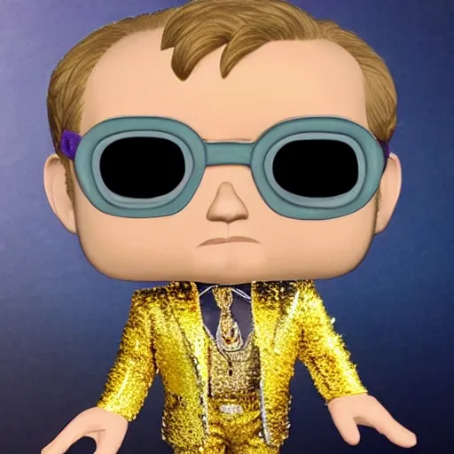 Image similar to elton john funko pop