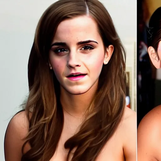 Image similar to emma watson mixed with kim kardashian