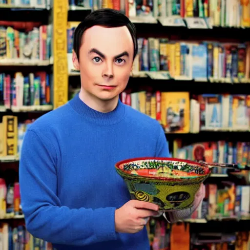 Prompt: sheldon cooper if he was asian