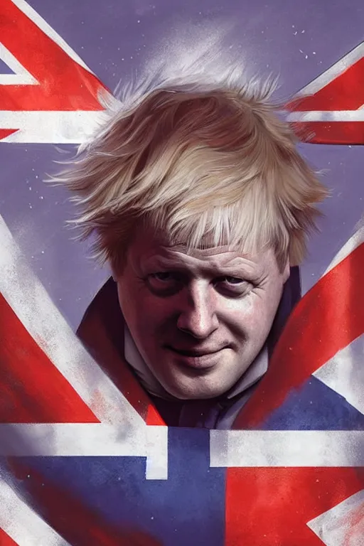 Image similar to Boris Johnson as a superhero Captain Union Jack, portrait, highly detailed, digital painting, artstation, concept art, smooth, sharp focus, soft volumetric lights, illustration, cinematic lighting, art by artgerm and greg rutkowski and alphonse mucha