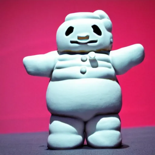 Image similar to blurry photo of the stay puft marshmallow man