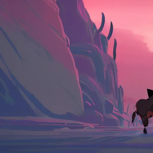 Prompt: still from genndy tartakovsky's primal, 4 k cinematic