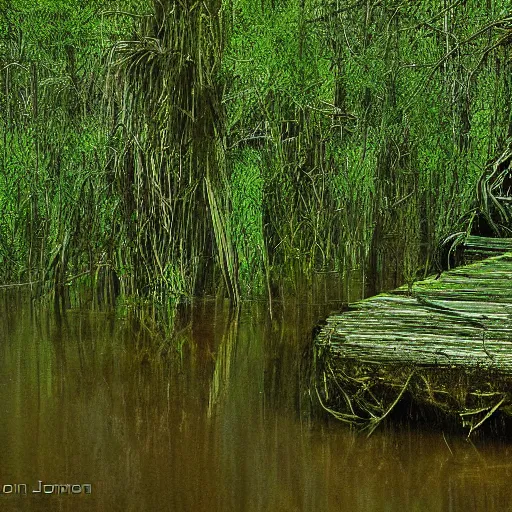 Prompt: the swamp by jon avon