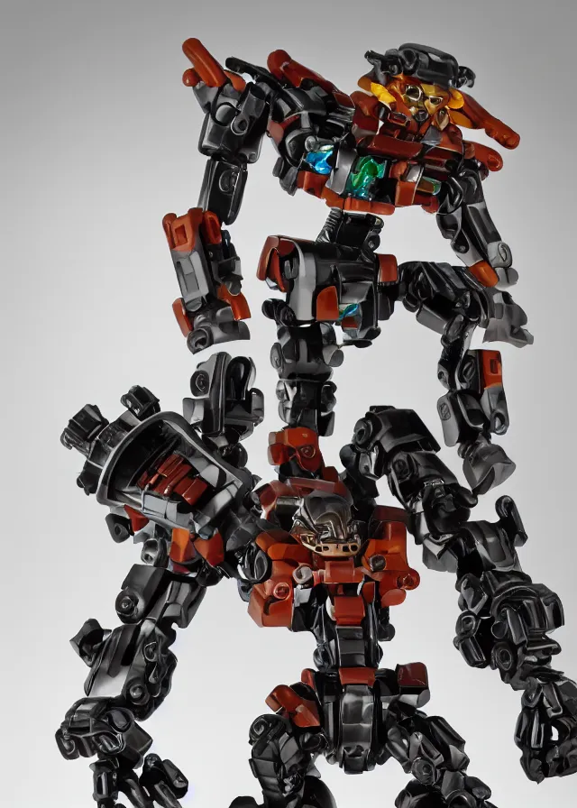 Prompt: the first gay bionicle, product photo, studio lighting