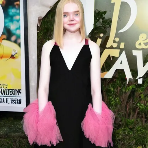 Image similar to Elle Fanning with dwarfism