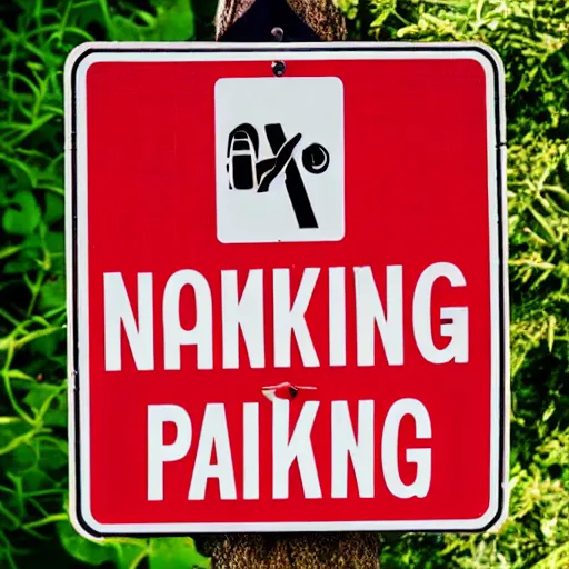 Image similar to no parking sign