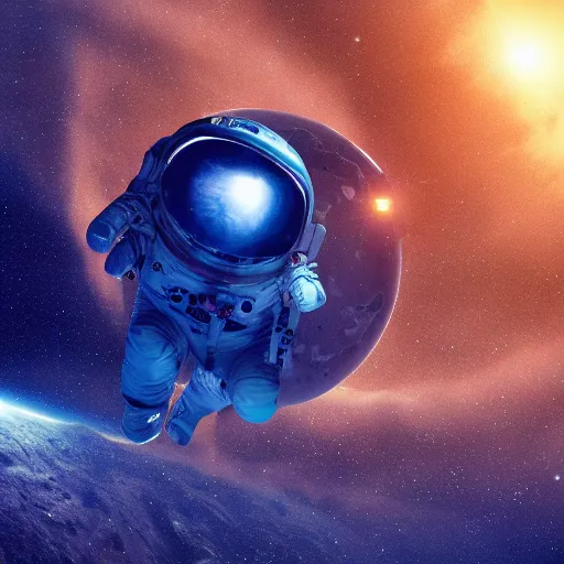 Prompt: an epic portrait of an astronaut entering the micro atom realm of the microscopic multiverse with a tiny micro spaceship, cinematic lighting, under a microscope, trending on CGSoceity, highly detailed, insane details