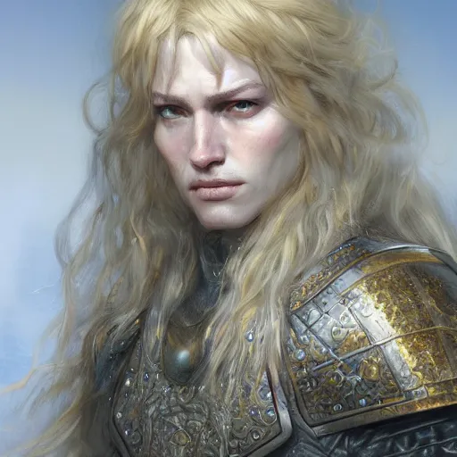 Prompt: griffith from bersek as a realistic fantasy d & d character, close - up portrait art by donato giancola and greg rutkowski, realistic face, digital art, trending on artstation