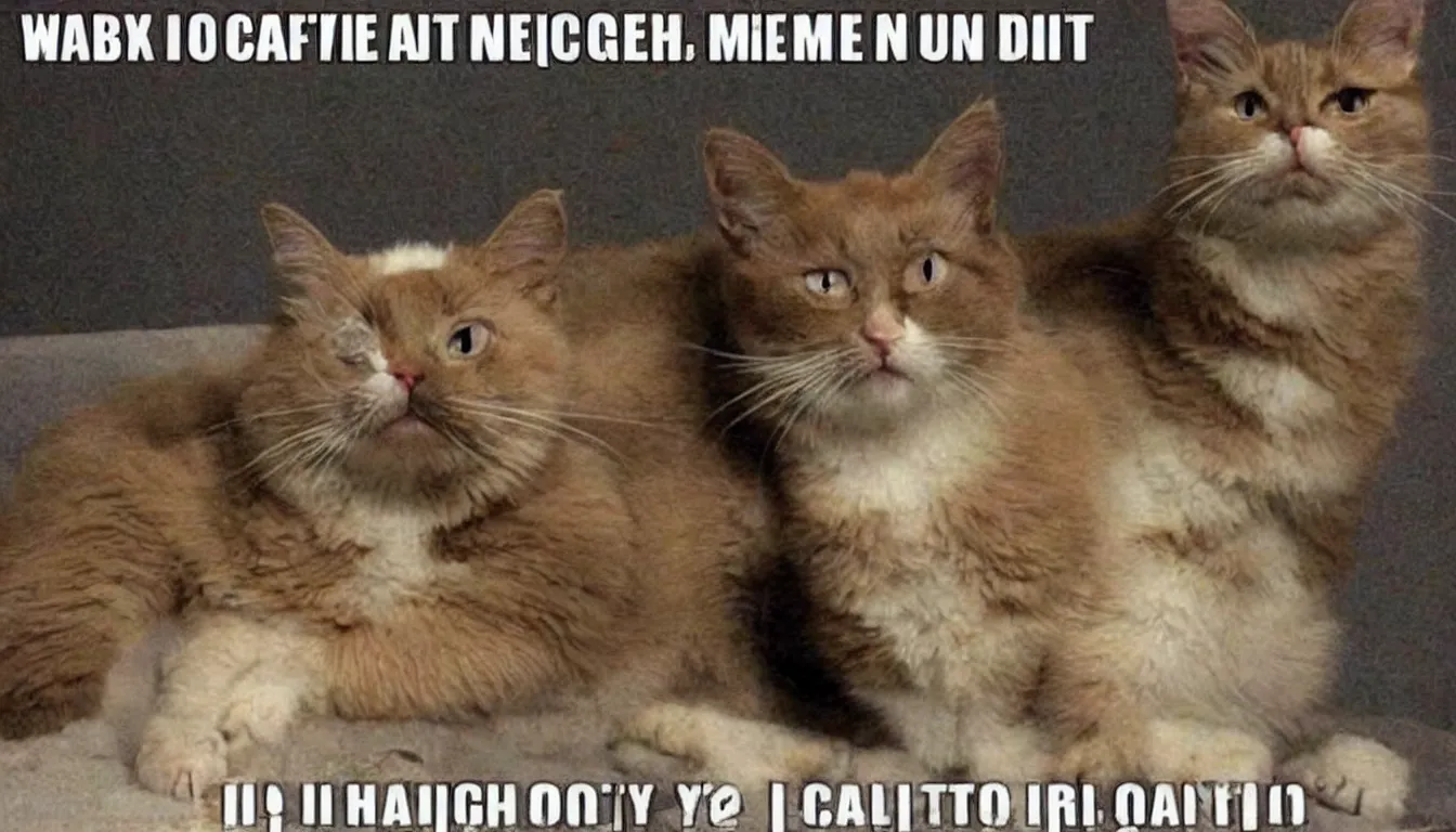 Prompt: sarcastic cat meme