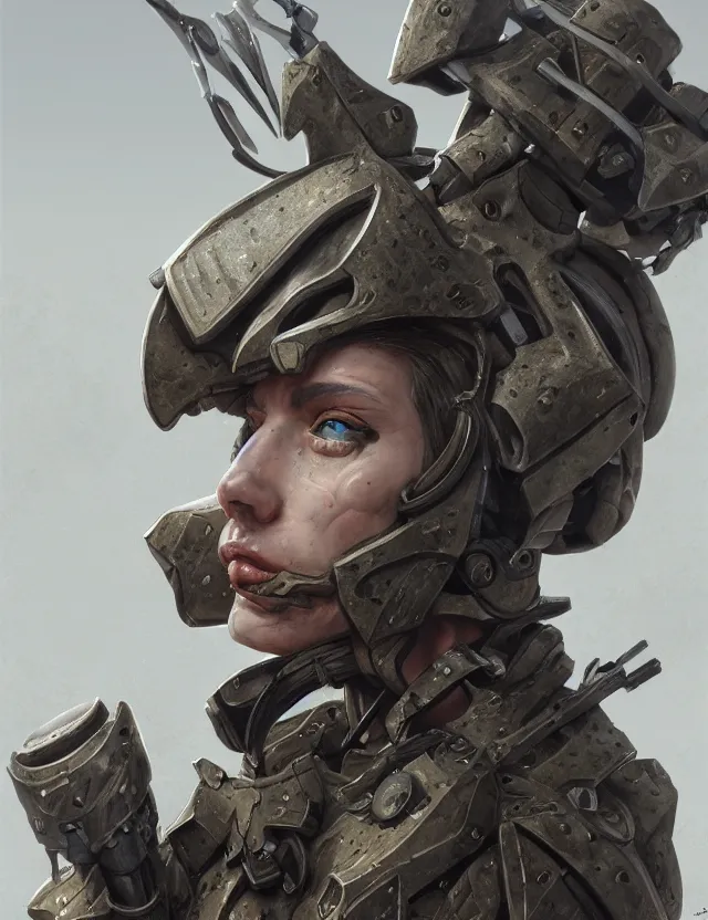 Image similar to a portrait of astolfo wearing camouflage gear, by moebius and tyler edlin and hr giger, trending on artstation, digital art, 4 k resolution, detailed, high quality, sharp focus, hq artwork, coherent, insane detail, concept art