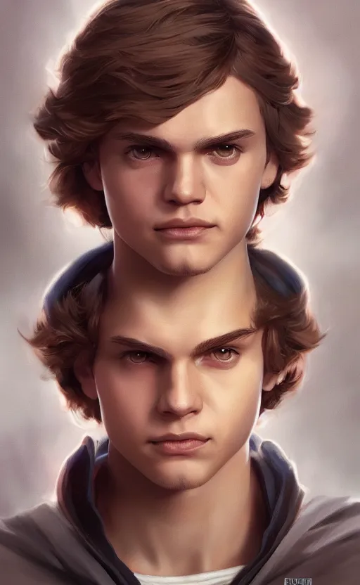 Prompt: anakin skywalker, highly detailed, digital painting, artstation, facing camera, concept art, smooth, sharp focus, illustration, art by artgerm and greg rutkowski, high definition digital art, dramatic lighting, in the style of ilya kuvshinov and Ross tran