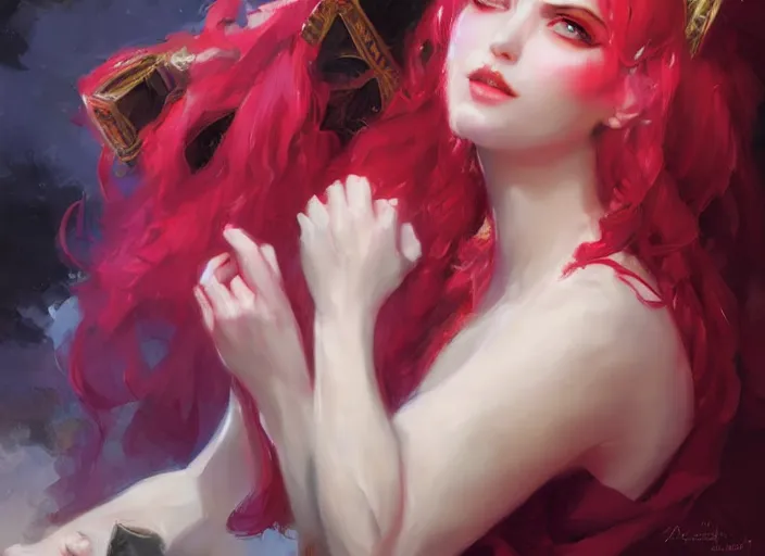 Image similar to digital art of shalltear bloodfallen by vladimir volegov and alexander averin and delphin enjolras and daniel f. gerhartz