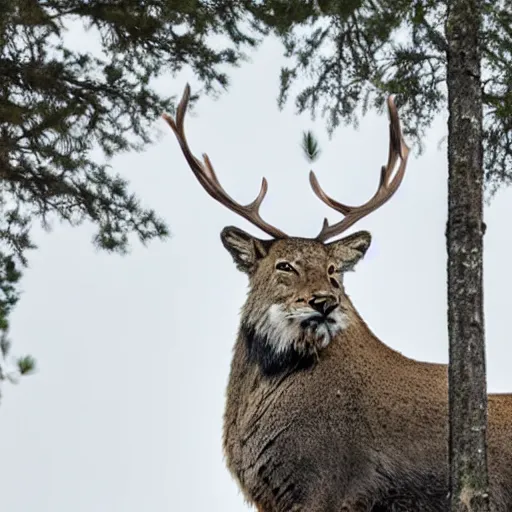 Prompt: the king of the forest