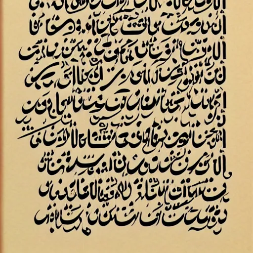 Prompt: Urdu Alphabets on a paper