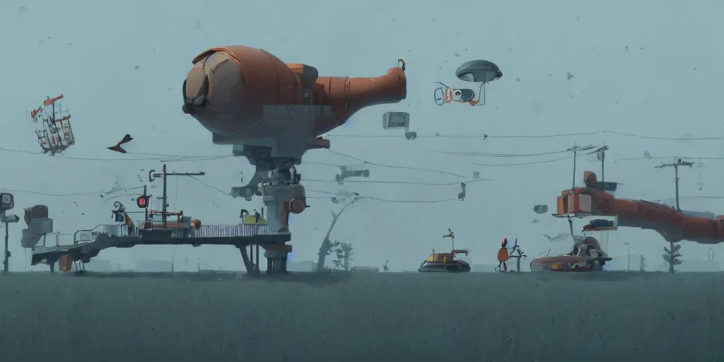 Prompt: Bird watching by Goro Fujita and Simon Stalenhag , 8k, trending on artstation, hyper detailed, cinematic