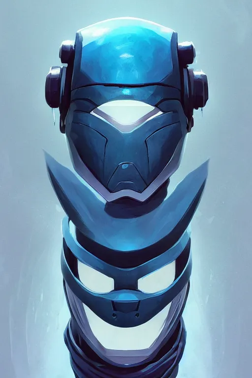 Image similar to epic mask helmet robot ninja portrait stylized as fornite style game design fanart by concept artist gervasio canda, behance hd by jesper ejsing, by rhads, makoto shinkai and lois van baarle, ilya kuvshinov, rossdraws global illumination radiating a glowing aura global illumination ray tracing hdr render in unreal engine 5