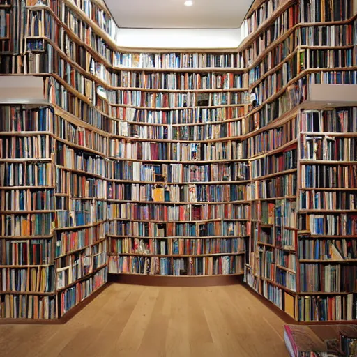 Image similar to maze with walls formed by bookshelves
