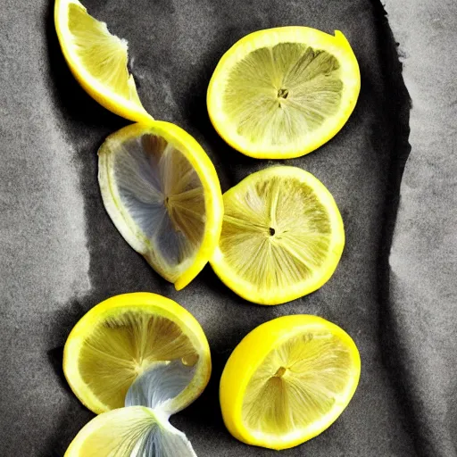 Prompt: iris that looks like lemon slices, photography