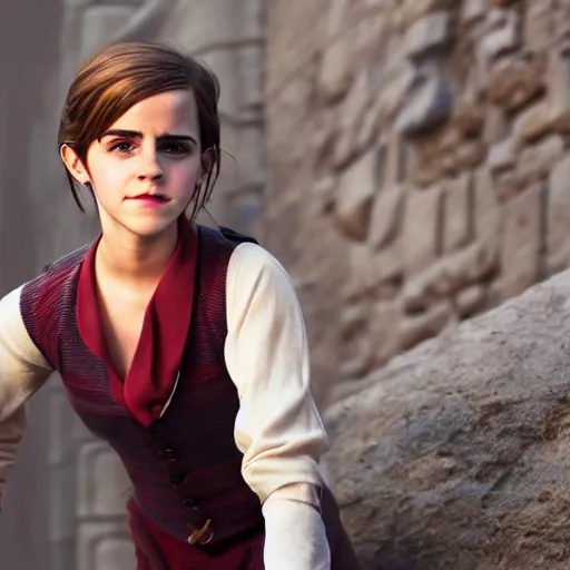 Image similar to emma watson new pixar disney dreamworks warner bros character, highly detailed, extremely high quality, hd, 4 k, 8 k, professional photographer, 4 0 mp, lifelike, top - rated, award winning, cinematic, realistic, detailed lighting, detailed shadows, sharp, no blur, edited, corrected, trending