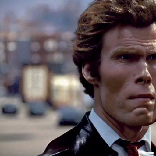 Image similar to Live Action Still of Jerma985 in Dirty Harry, real life, hyperrealistic, ultra realistic, realistic, highly detailed, epic, HD quality, 8k resolution, body and headshot, film still