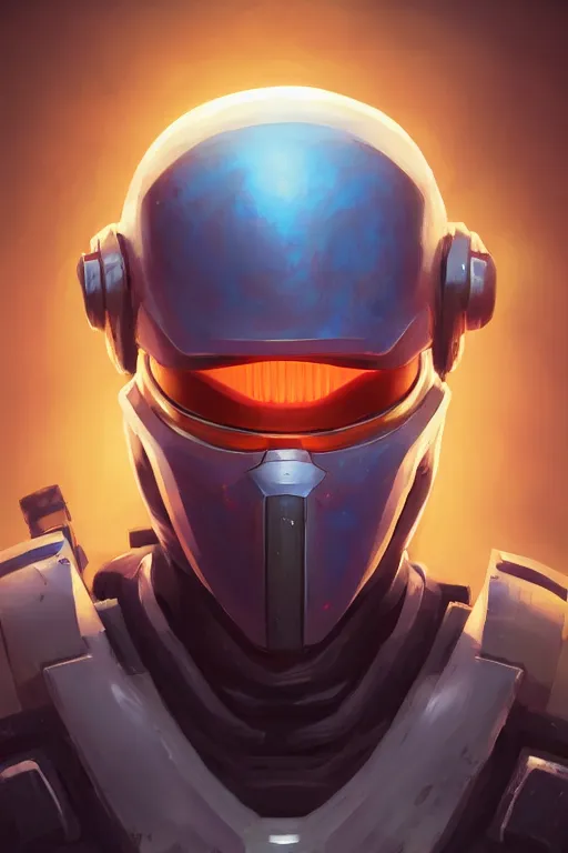 Image similar to epic mask helmet robot ninja portrait stylized as fornite style game design fanart by concept artist gervasio canda, behance hd by jesper ejsing, by rhads, makoto shinkai and lois van baarle, ilya kuvshinov, rossdraws global illumination radiating a glowing aura global illumination ray tracing hdr render in unreal engine 5