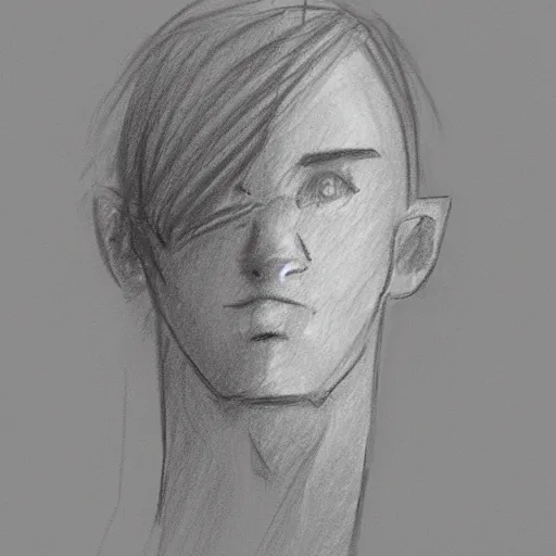 Prompt: a simple sketch, human