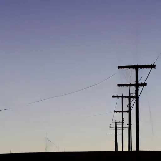 Image similar to photo of low moon behind power pole, telephoto lens