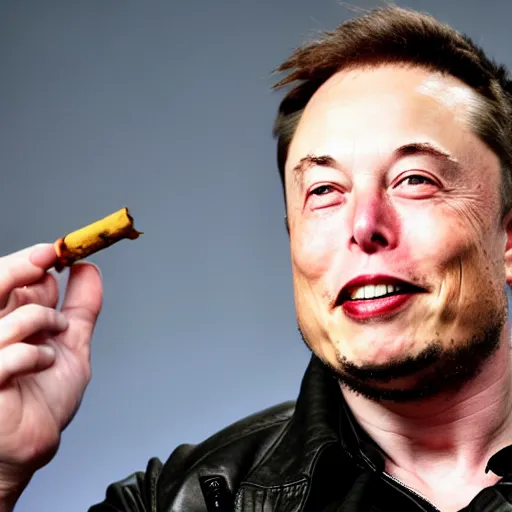 Image similar to Elon Musk smoking weed