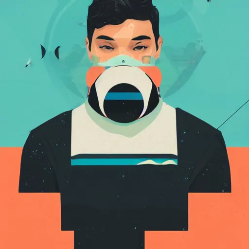 Image similar to Orca profile picture by Sachin Teng, symetrical, Vector , geometric shapes background, graffiti, street art:2 by Sachin Teng:4