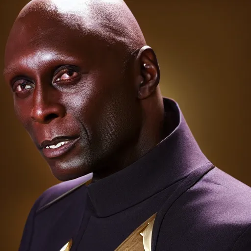 Prompt: lance reddick as geordi la forge, star trek still