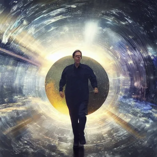 Image similar to hyperrealistic mixed media high resolution painting of a Steve Buscemi traversing through space complex potential flow, stunning 3d render inspired art by István Sándorfi and Greg Rutkowski and Unreal Engine, perfect symmetry, dim volumetric lighting, 8k octane beautifully detailed render, post-processing, extremely hyper-detailed, intricate, epic composition, highly detailed attributes, highly detailed atmosphere, cinematic lighting, masterpiece, trending on artstation, very very detailed, masterpiece, stunning, flawless structure, lifelike texture, perfection,