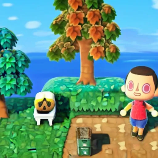 Image similar to drake the rapper in animal crossing