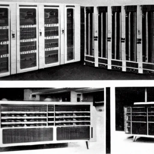 Prompt: a supercomputer from the 1940's