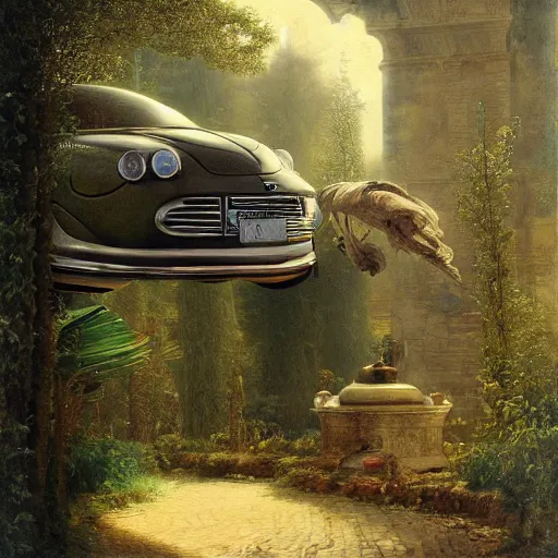 Image similar to paint surrealist 🚗, ferdinand knab, high definition and detailed 4 k