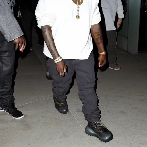 Prompt: Kanye west paparazzi photos