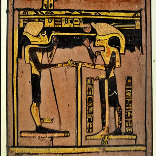 Image similar to a zombie egyptian emperor climbing out of a sarcophagus